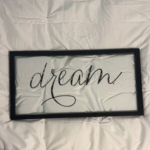 Pottery Barn Teen Black Framed Dream Art
